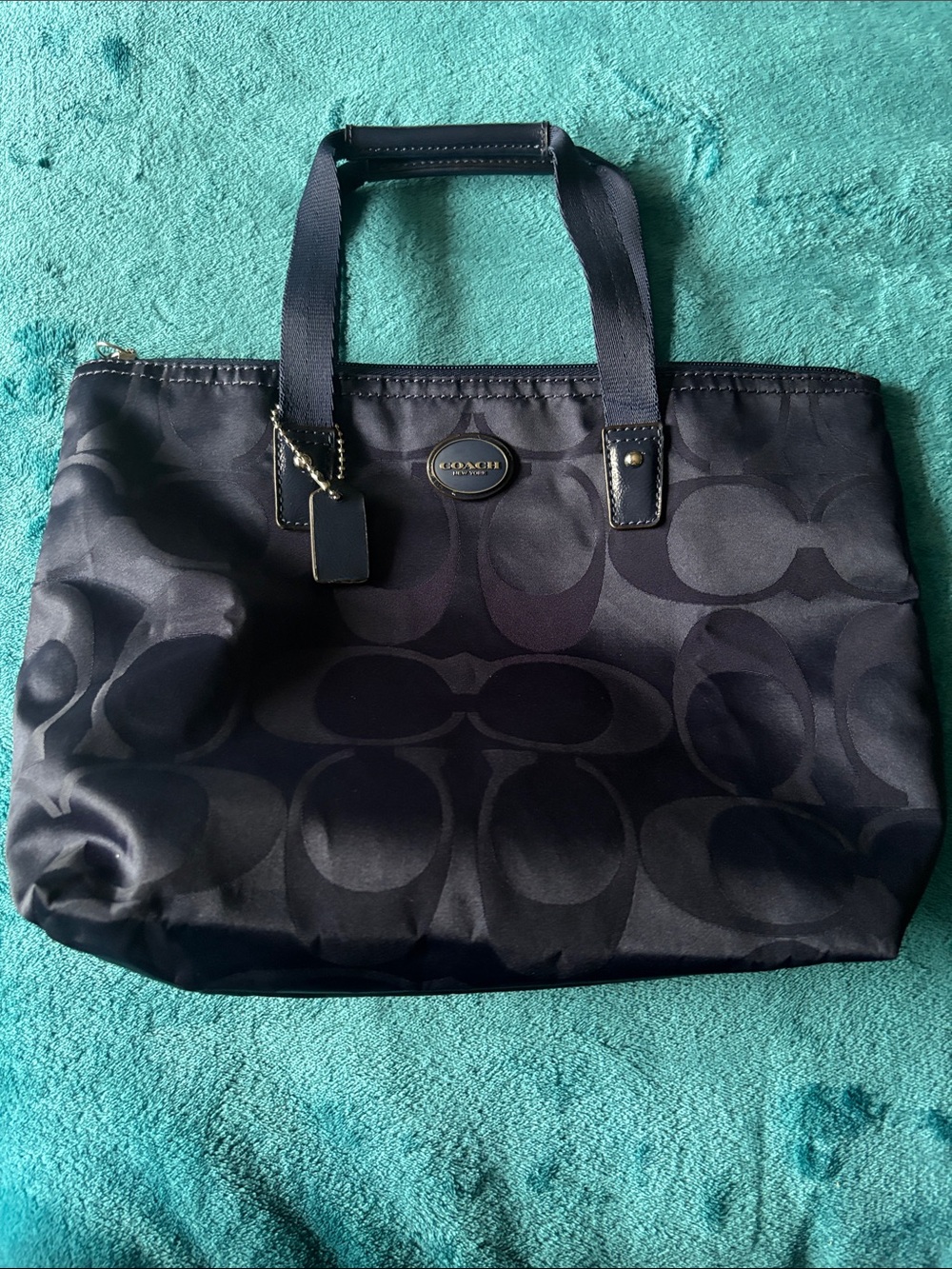 Coach Getaway Signature Nylon Small Packable Tote with Hangtag